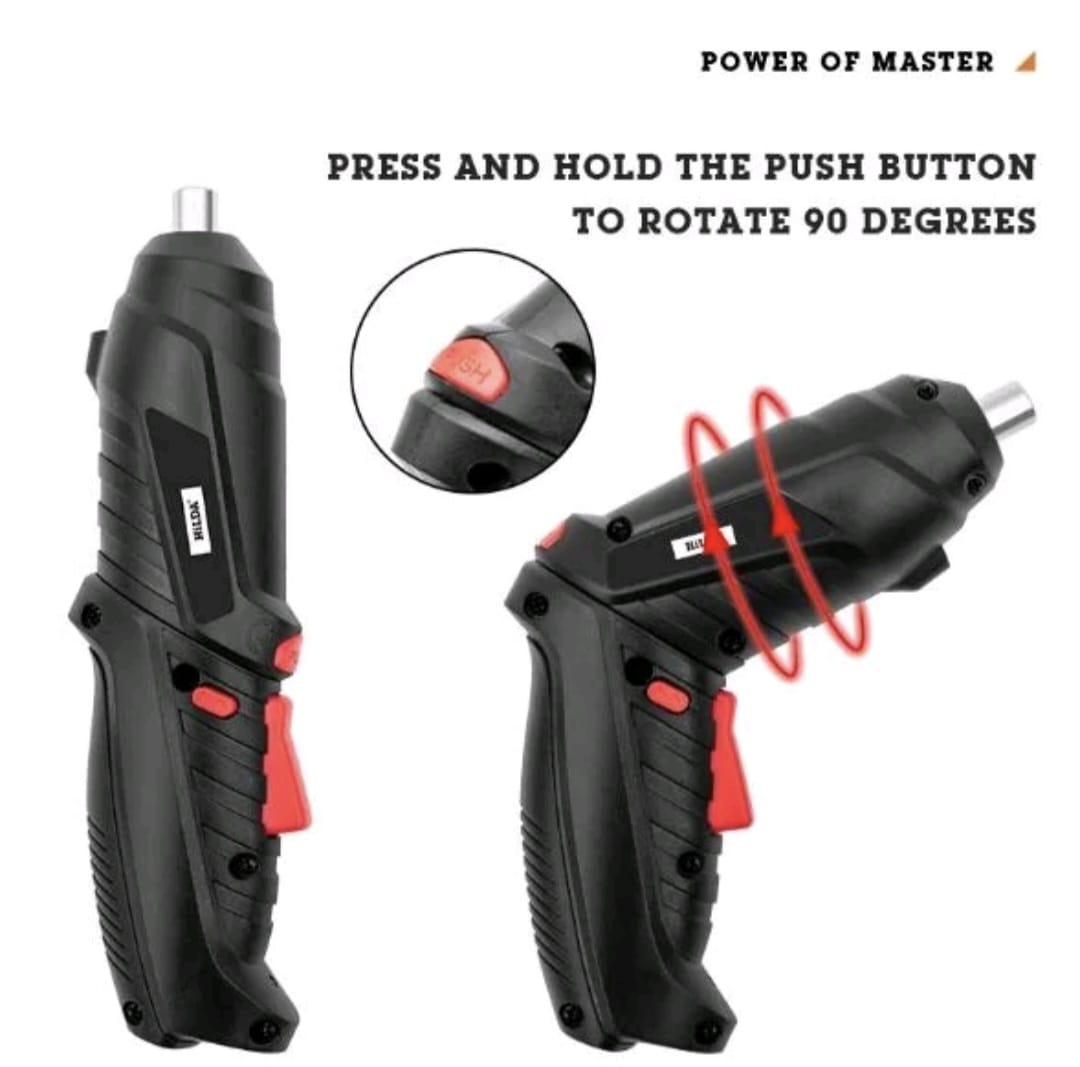 Mode rotasi 90 derajat - dari bor pistol ke obeng lurus